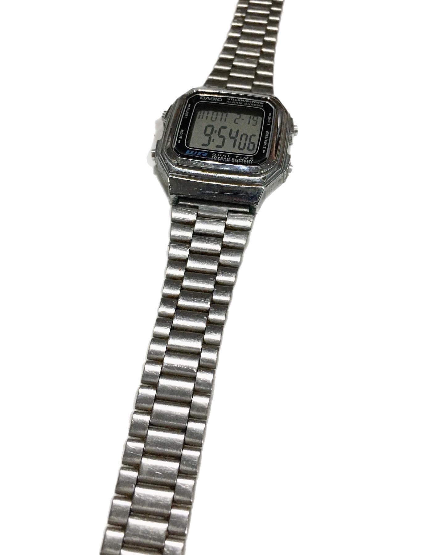Vintage Casio A178-W Silver Men’s Digital Watch