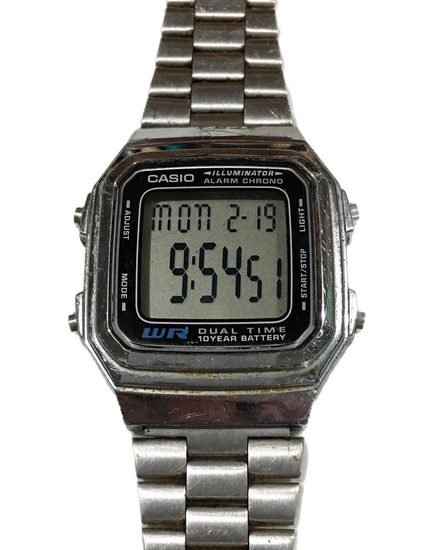 Vintage Casio A178-W Silver Men’s Digital Watch